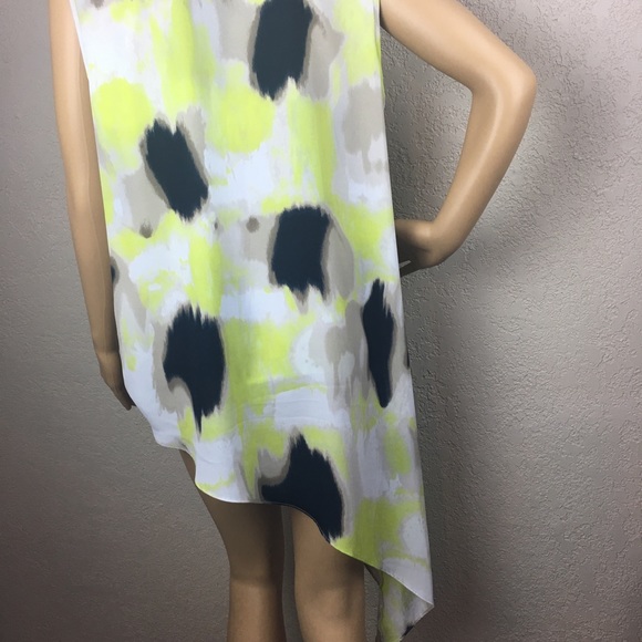 Alfani crossover asymmetrical yellow black top - Picture 5 of 8